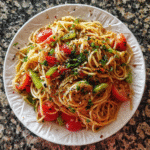 Salat mit Spaghetti
