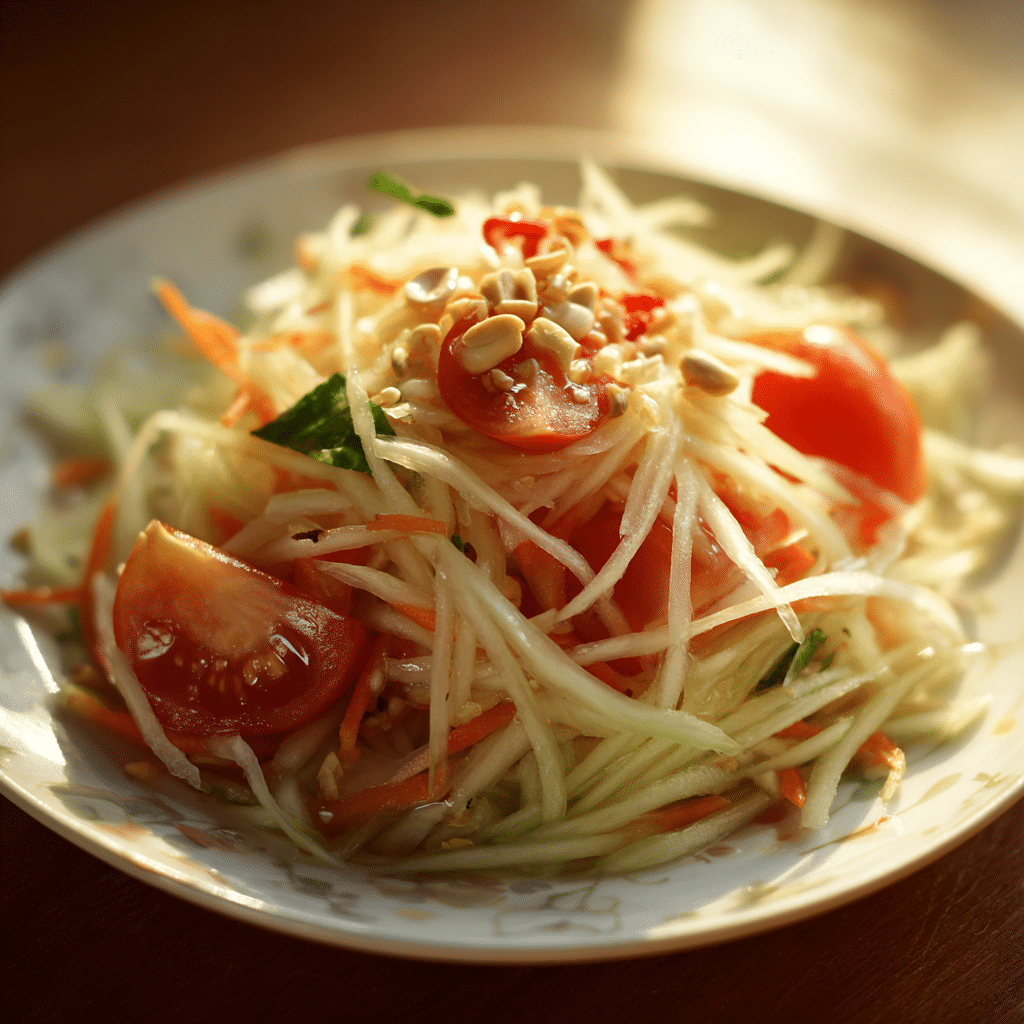Salad with papaya recipe