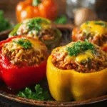 Einfaches Rezept für gefüllte Paprika mit Hackfleisch