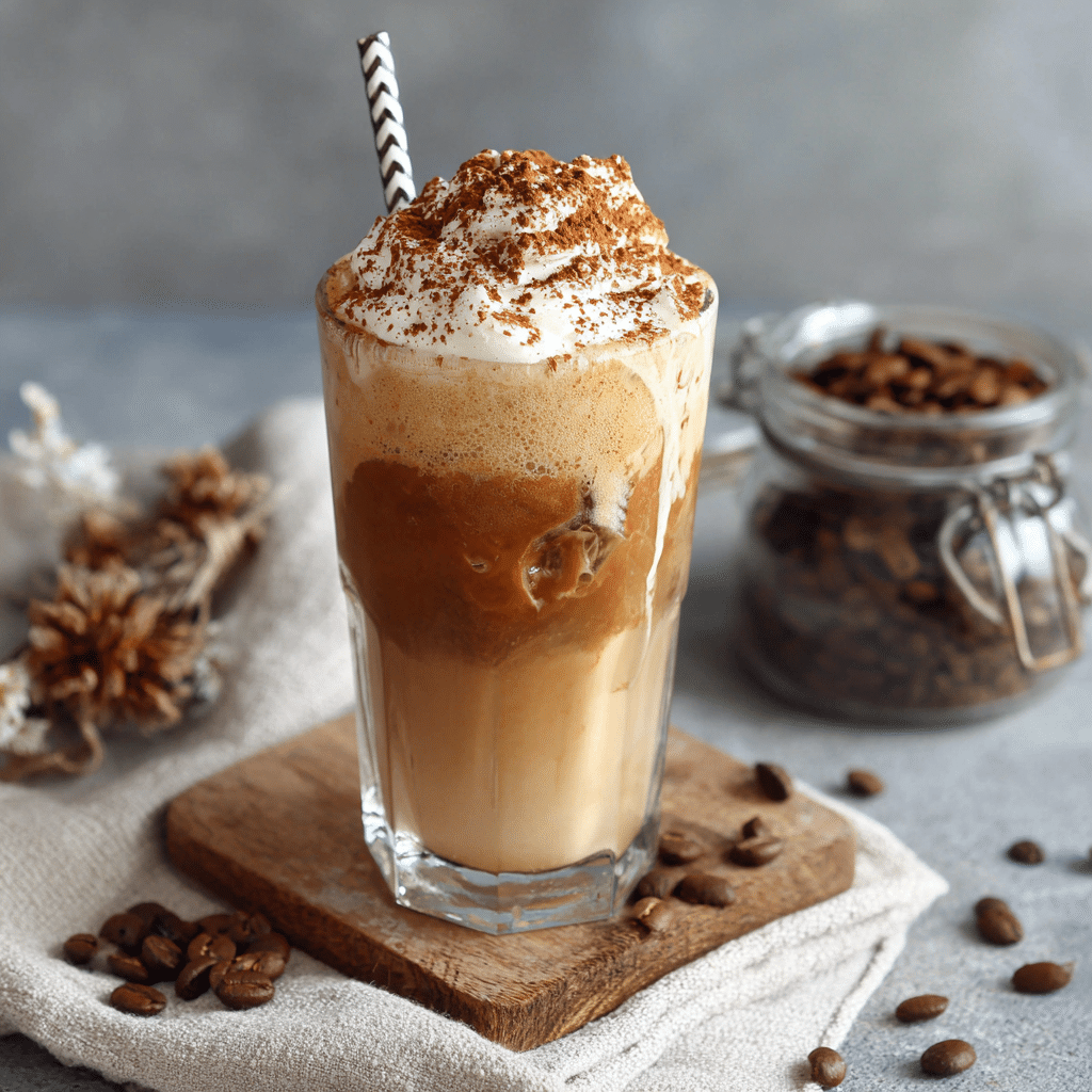 Erfrischender Tiramisu Iced Coffee für heiße Sommertage