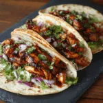 Grill Hühnchen-Tacos mit Knoblauchbutter und Honig