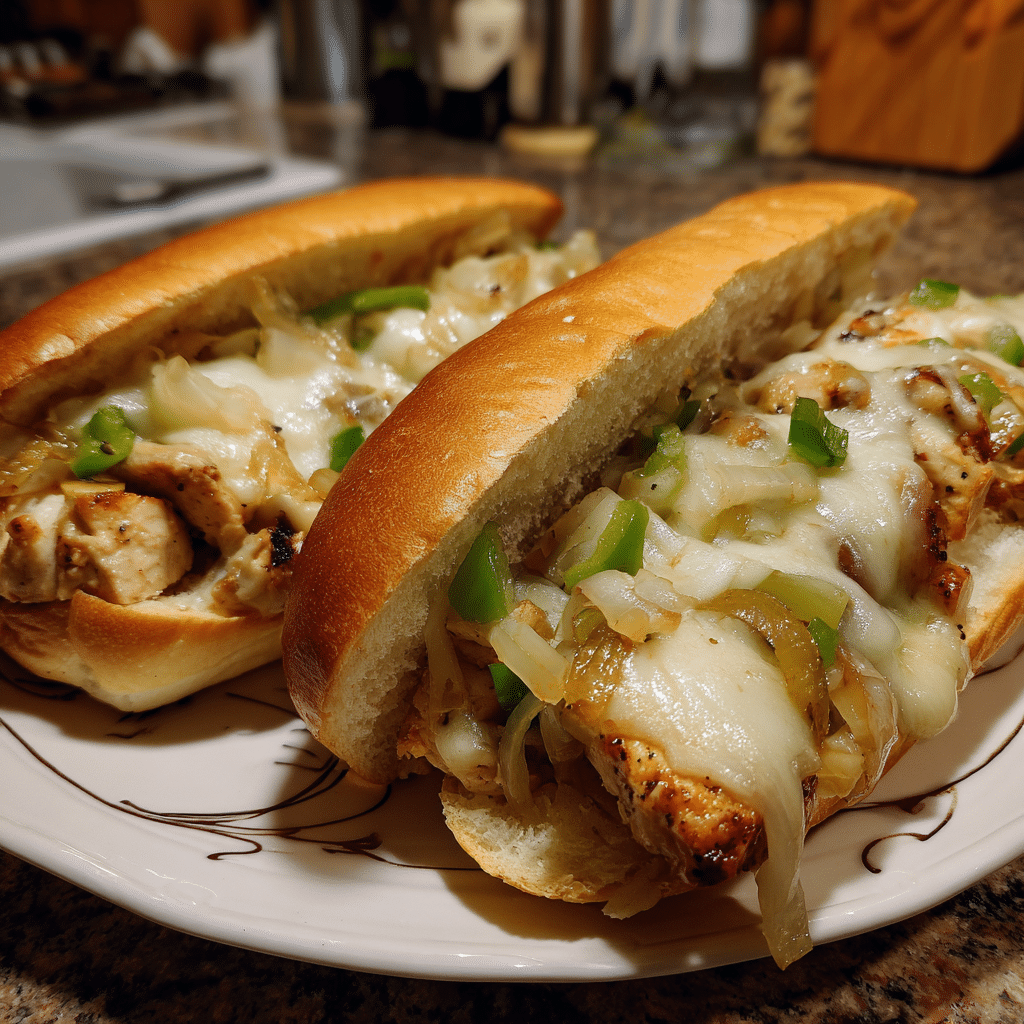 Hähnchen-Cheesesteak-Sandwich – einfach, herzhaft und schnell gemacht
