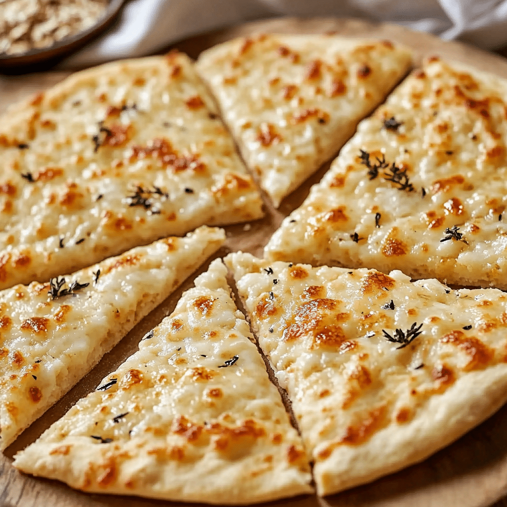 Haferflocken-Joghurt-Fladen Pizza