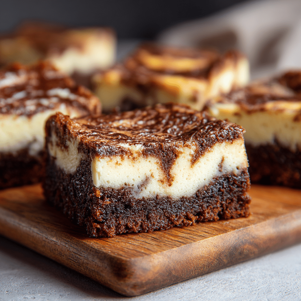 Käsekuchen Brownies mit Frischkäse & Schokolade