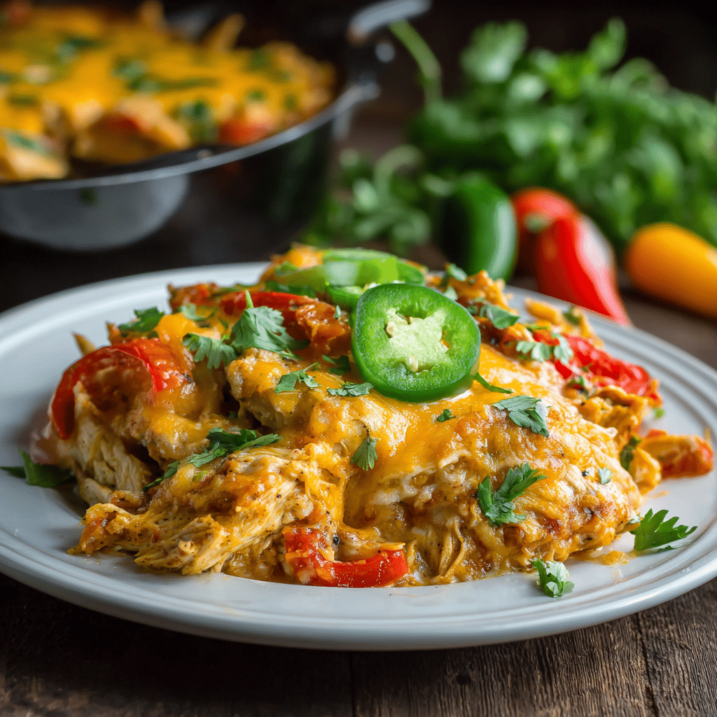 Kaesiger Fajita Haehnchen Auflauf 1
