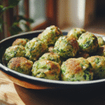 Knusprige Zucchini-Feta-Bällchen aus dem Ofen