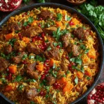 Plov Rezept Ein festliches Reisgericht mit Fleisch und Gewürzen