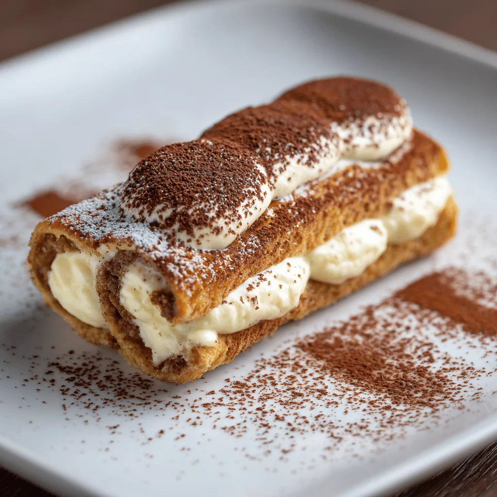Süße Cannelloni (Tiramisu)