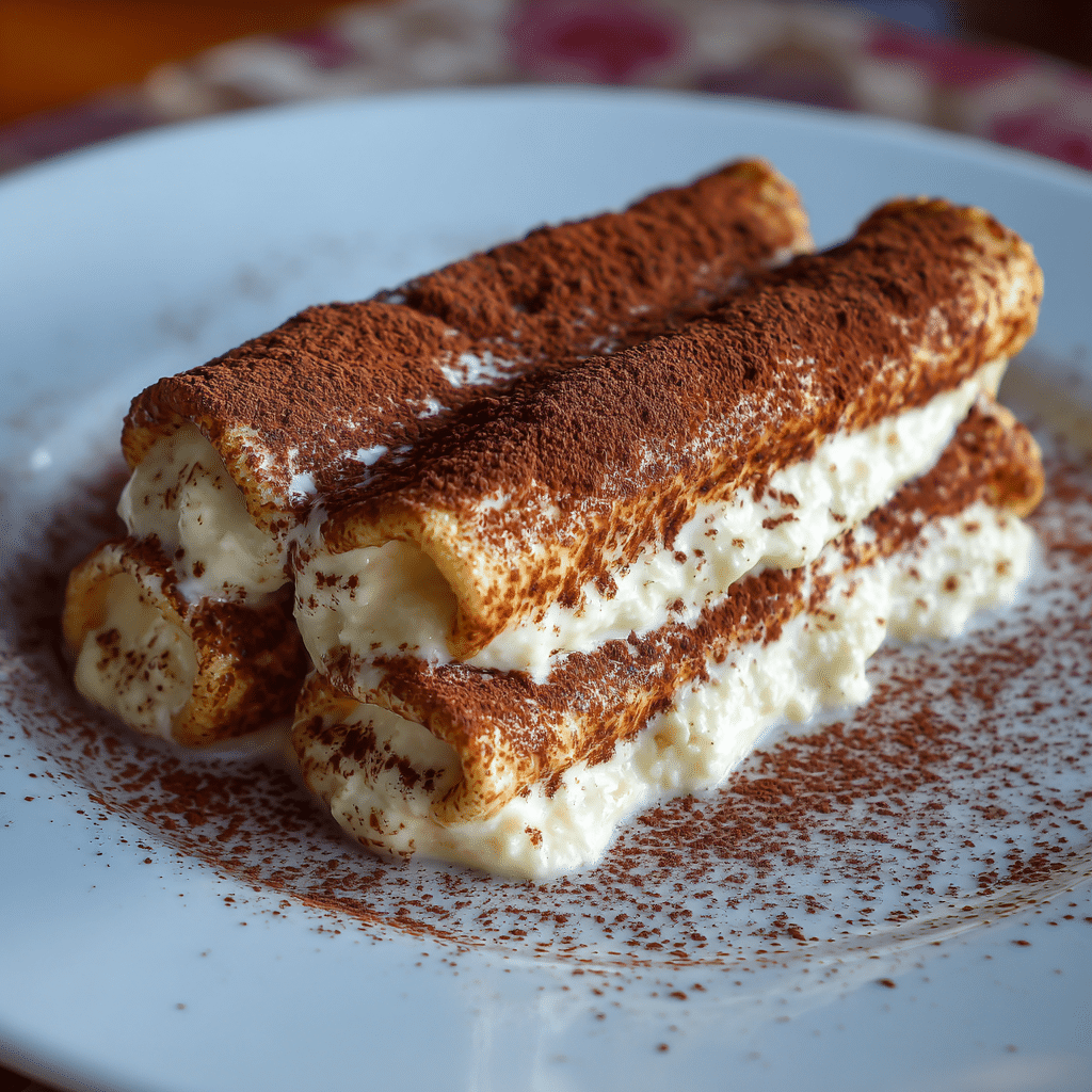 Süße Cannelloni (Tiramisu)