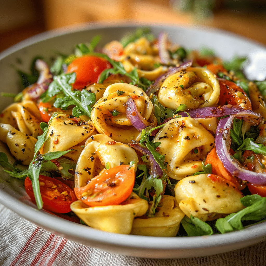 Würziger Süß-Honig Tortellini-Nudelsalat für jeden Anlass