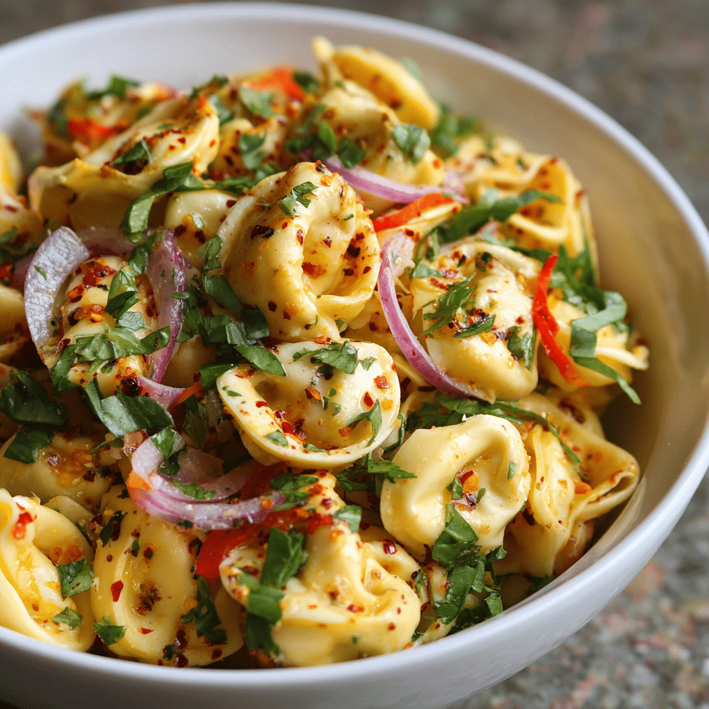 Würziger Süß-Honig Tortellini-Nudelsalat für jeden Anlass