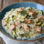 Zucchini-Lachs-Risotto
