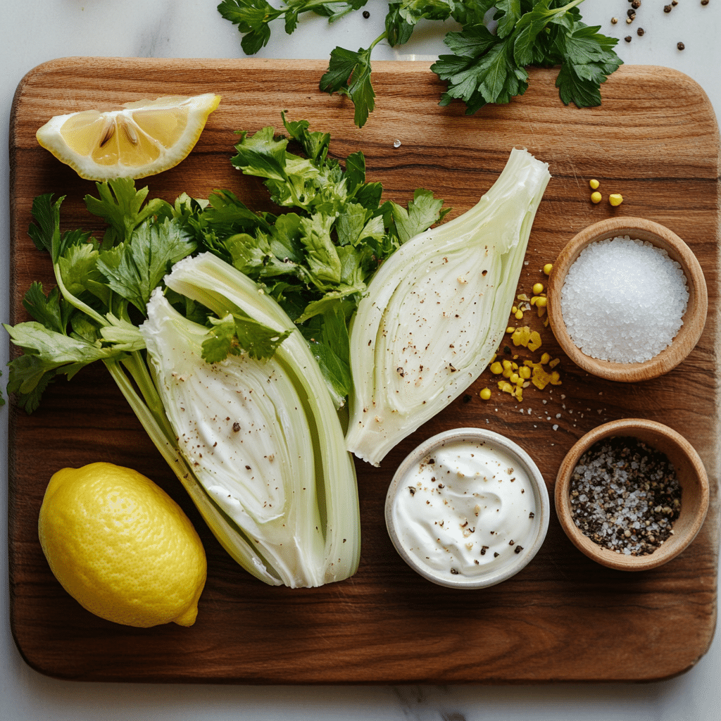 zutaten chicoree salat sahne