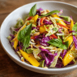 Einfacher Asiatischer Spitzkohl Mango Salat