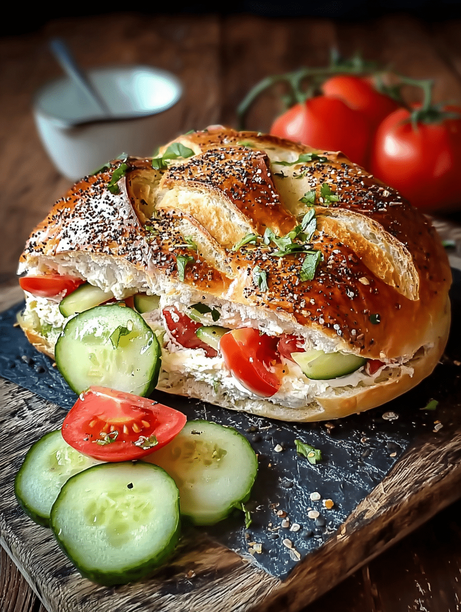 Heißer Fetakäse im Fladenbrot