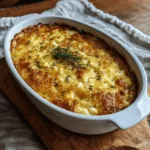 Hüttenkäse Kartoffelrösti Auflauf