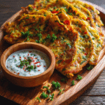 Leckerer Gemüseschmarrn mit Kräuterdip
