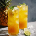 Selbstgemachter Ananas Eistee