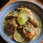 Zartes Hähnchen in Kokos-Limetten-Sauce