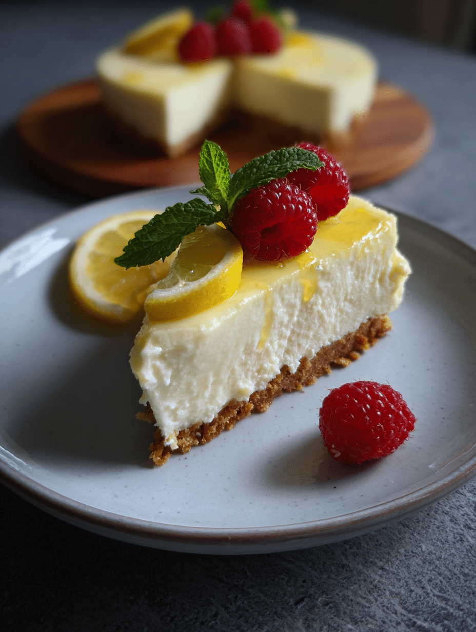 Erfrischender Zitronen-Cheesecake ohne Backen