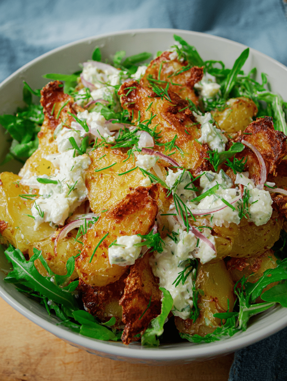 Knuspriger Kartoffelsalat