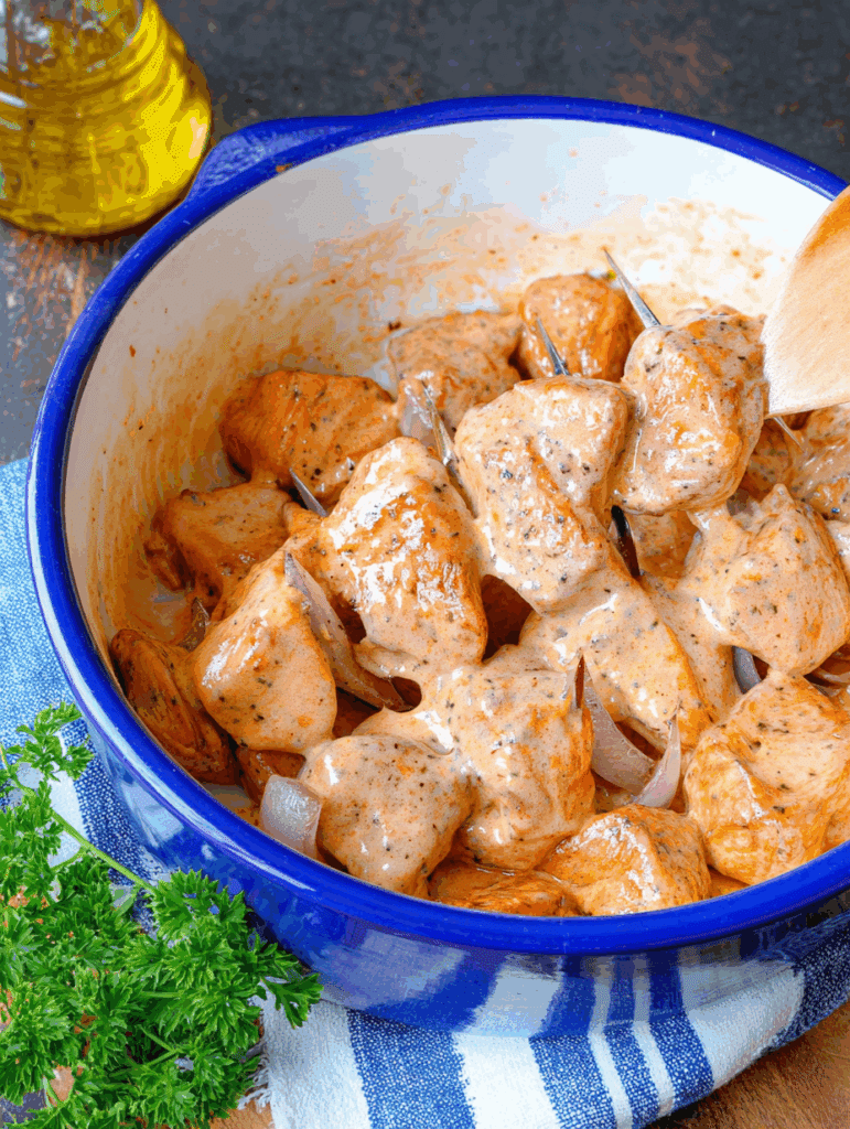 Hähnchenspieße aus der Heißluftfritteuse