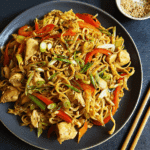 Schnelle Hähnchen-Nudelpfanne