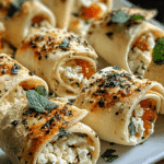 Tortilla-Rollen mit Feta