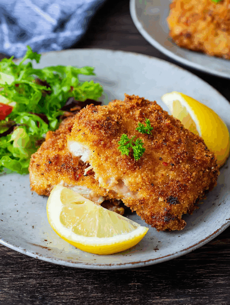 Cordon Bleu in der Heißluftfritteuse