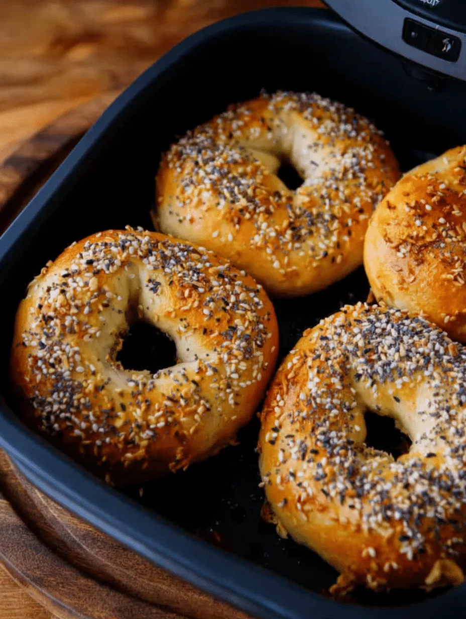Bagels aus der Heißluftfritteuse