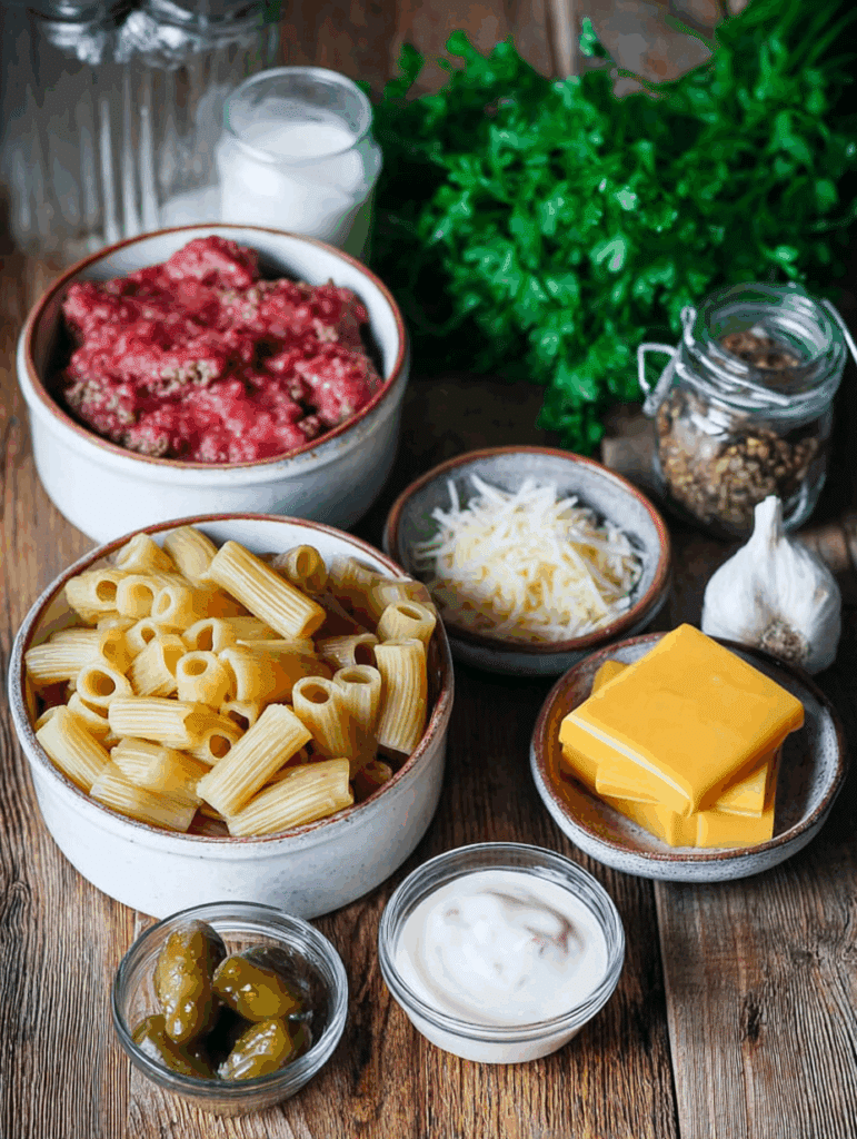 Big Mac Nudelauflauf mit Kult-Dressing