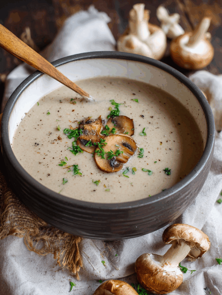 Champignonsuppe – ganz einfaches Rezept