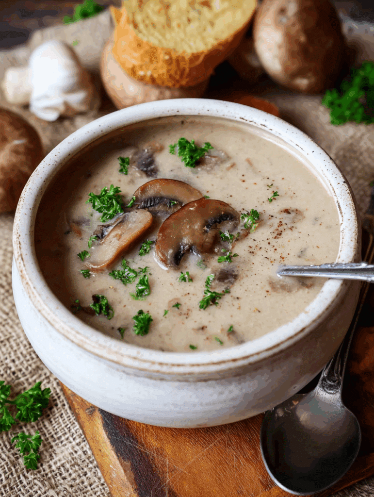 Champignonsuppe – ganz einfaches Rezept
