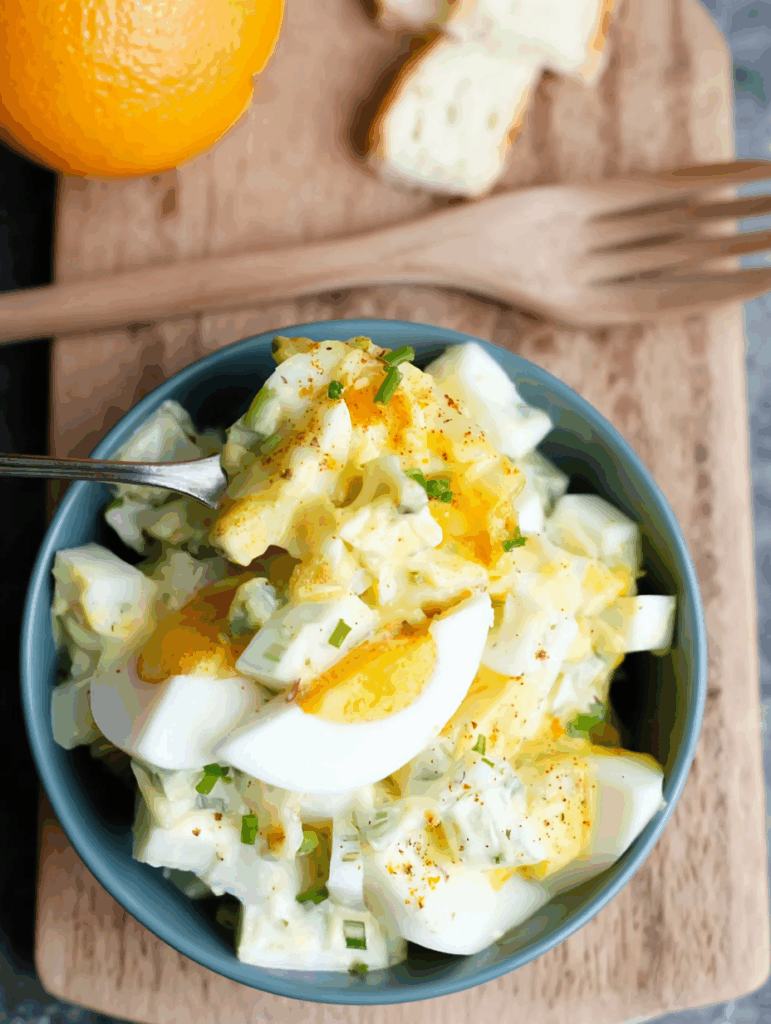 Eiersalat mit Joghurt und Curry