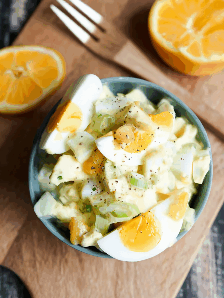 Eiersalat mit Joghurt und Curry