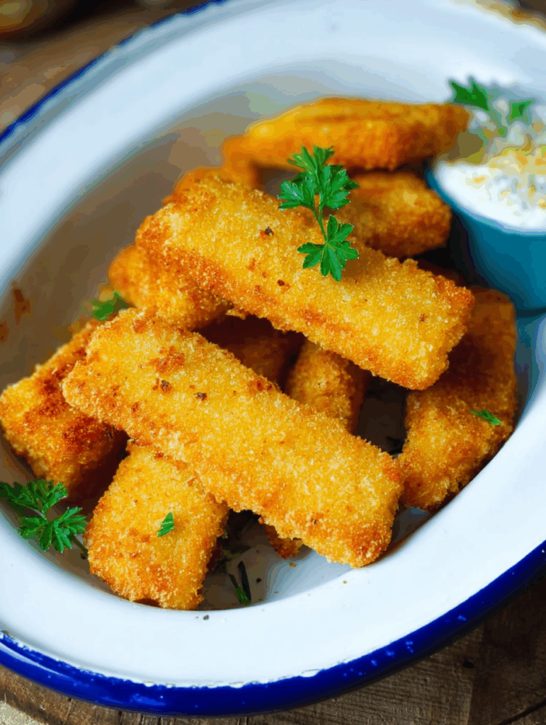 Fischstäbchen aus der Heißluftfritteuse