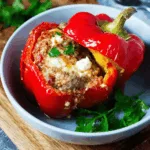 Gefüllte Paprika aus der Heißluftfritteuse