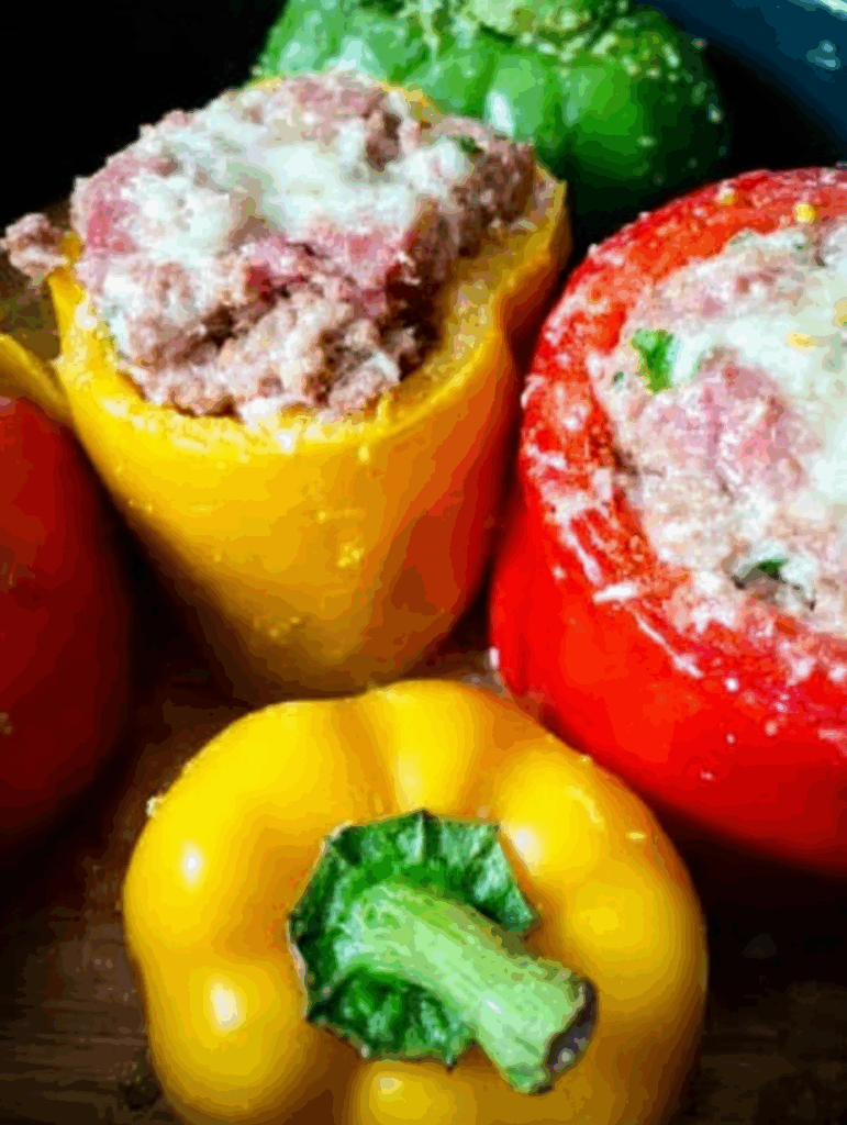 Gefüllte Paprika aus der Heißluftfritteuse