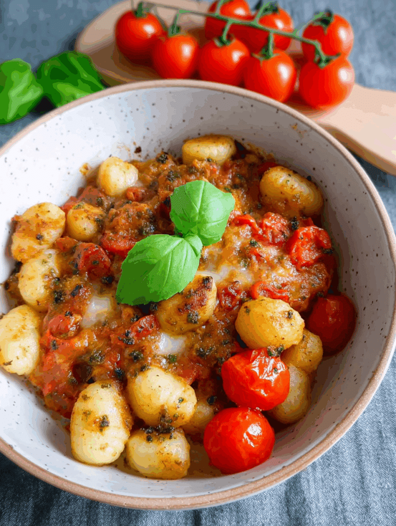 Gnocchi-Auflauf Tomate-Mozzarella
