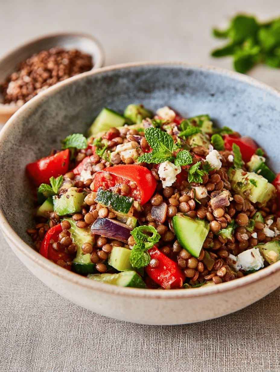 Orientalischer Linsensalat