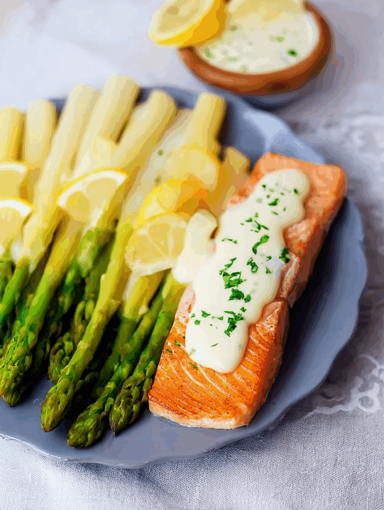 Spargel mit Lachs