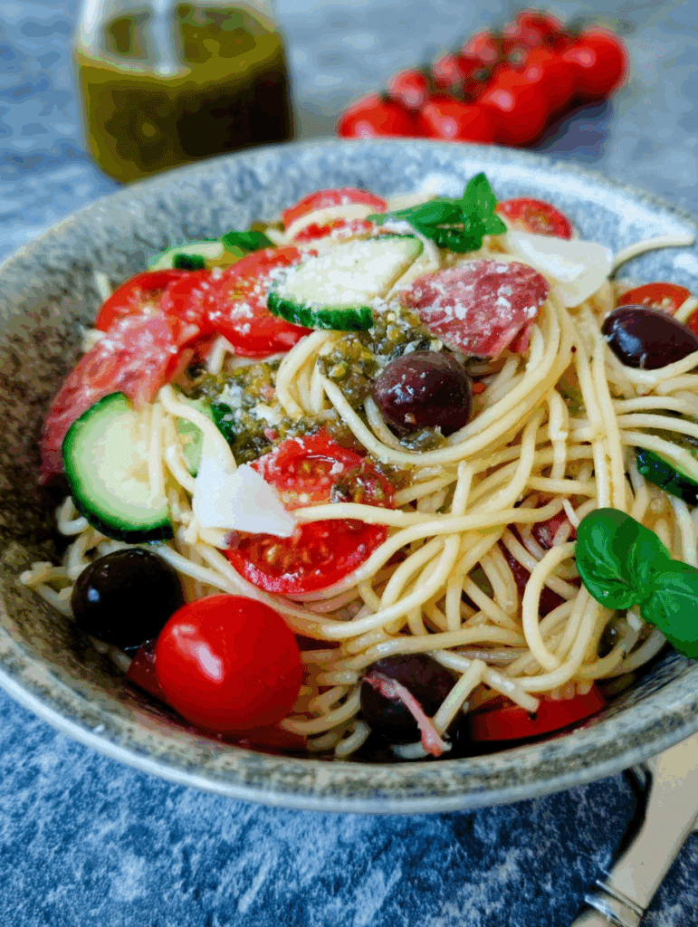 Spaghettisalat schnell gemacht