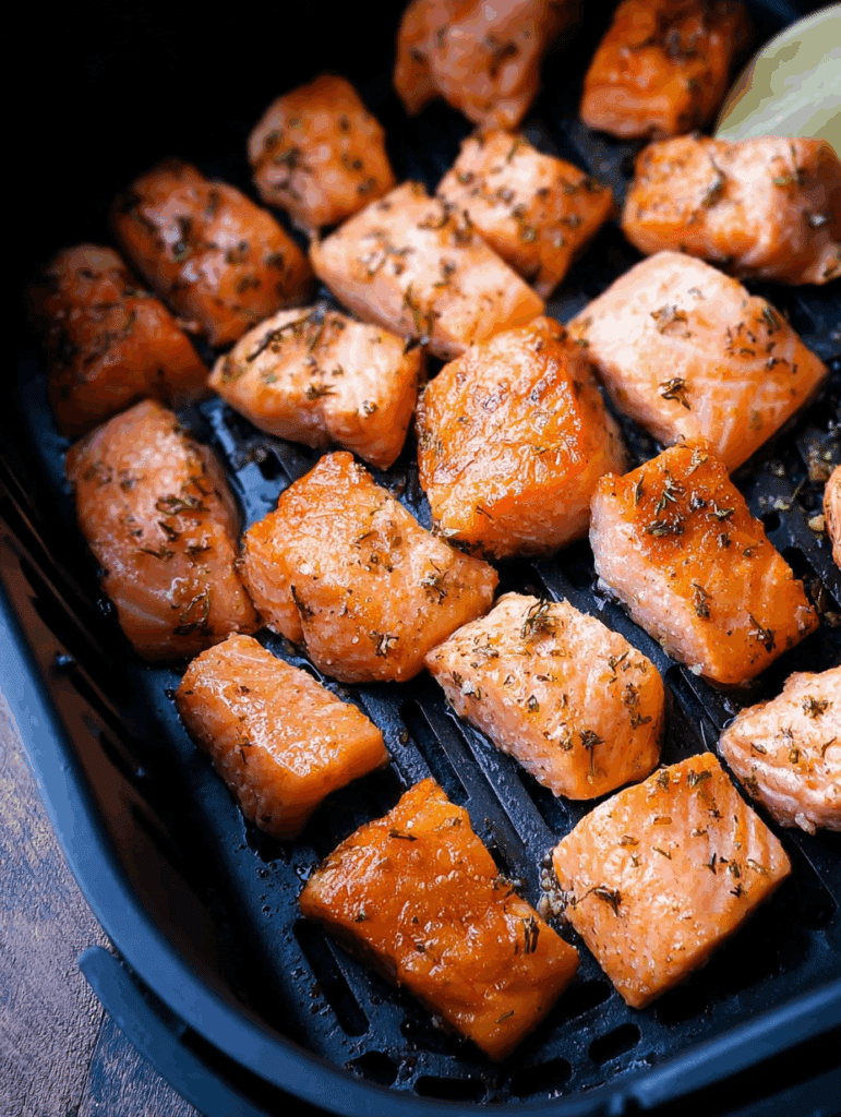 Lachs aus der Heißluftfritteuse