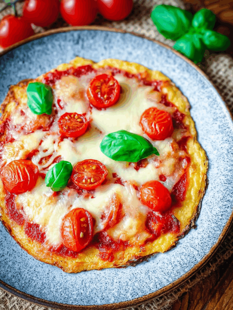 Low-Carb-Pizza mit Quark