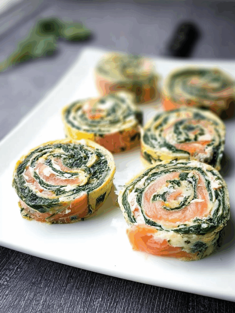 Low Carb Spinat-Lachs-Rolle