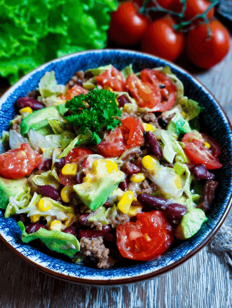 Mexikanischer Salat ganz einfach zubereitet