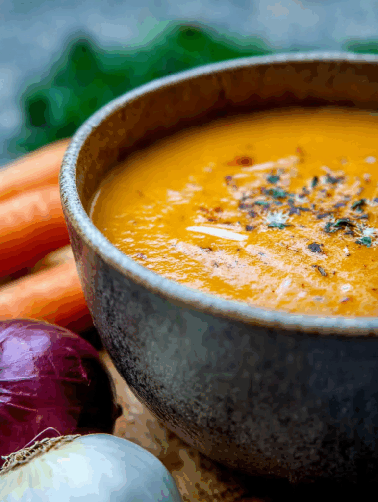 Möhrensuppe mit Curry
