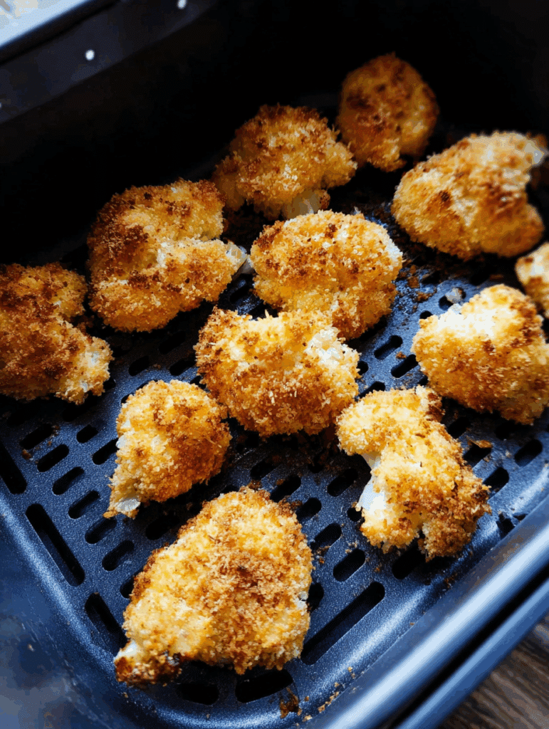 Panierter Blumenkohl aus der Heißluftfritteuse