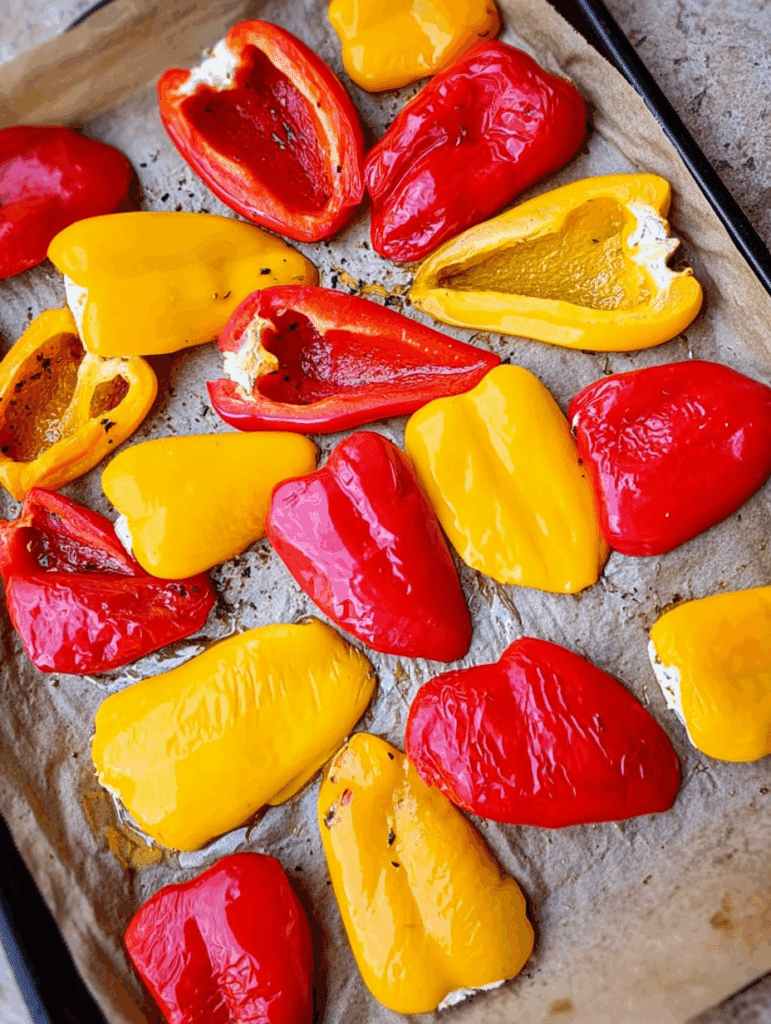 Paprika-Feta-Salat ganz einfach