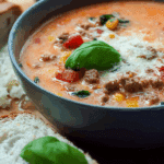 Pizzasuppe Rezept mit Hackfleisch